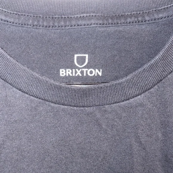Brixton Black Tee with Yellow Tiger Chest Logo - Picture 2 of 4